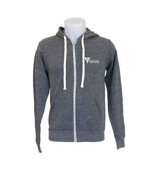 Zip-up hoodie-Grey-S